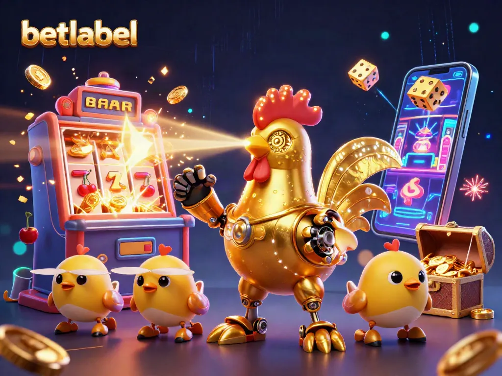 Betlabel casino showcases a vibrant digital scene with lucrative jackpots and playful characters.
